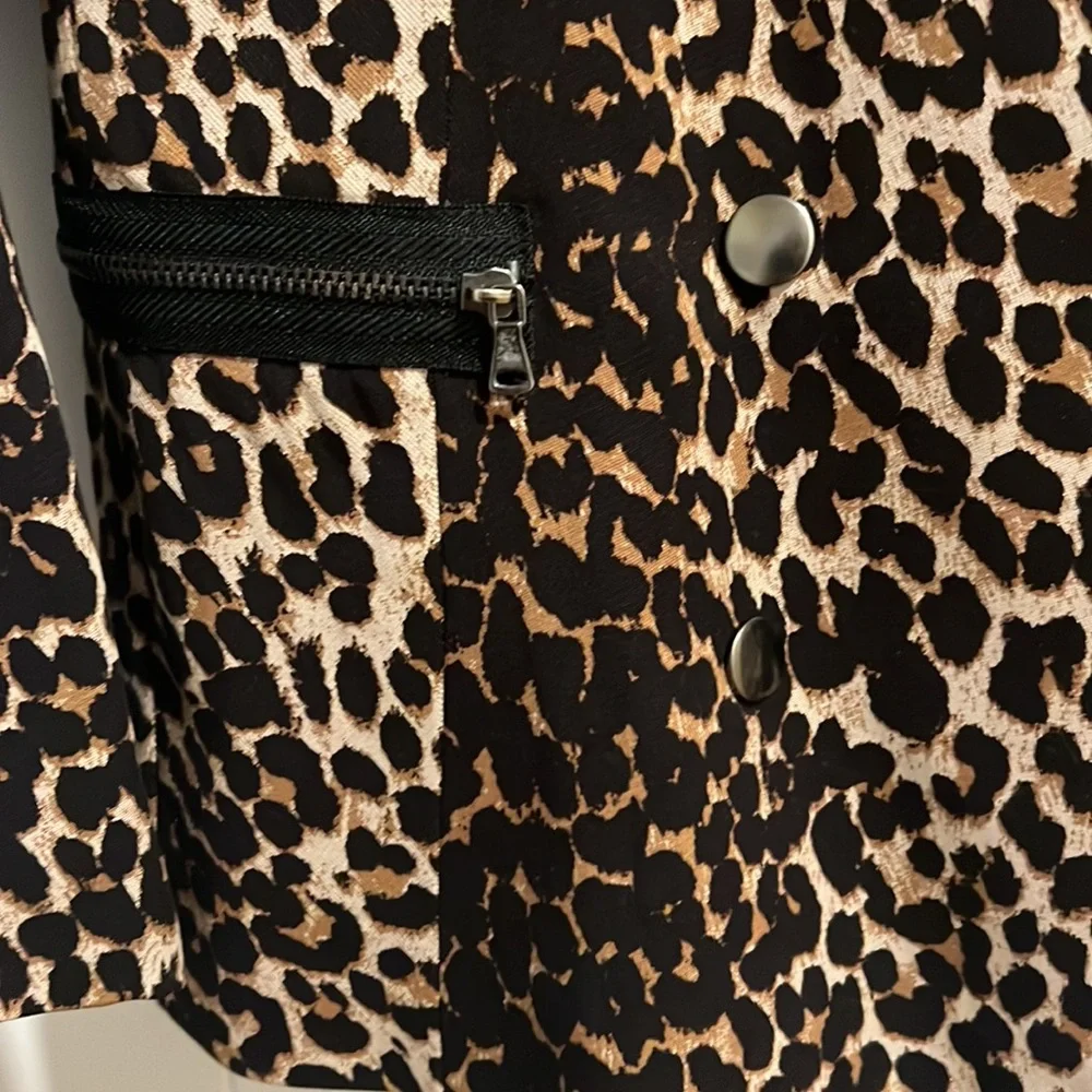 Paige Cheetah Cotton Blazer - Picture 3 of 5